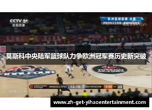 莫斯科中央陆军篮球队力争欧洲冠军赛历史新突破